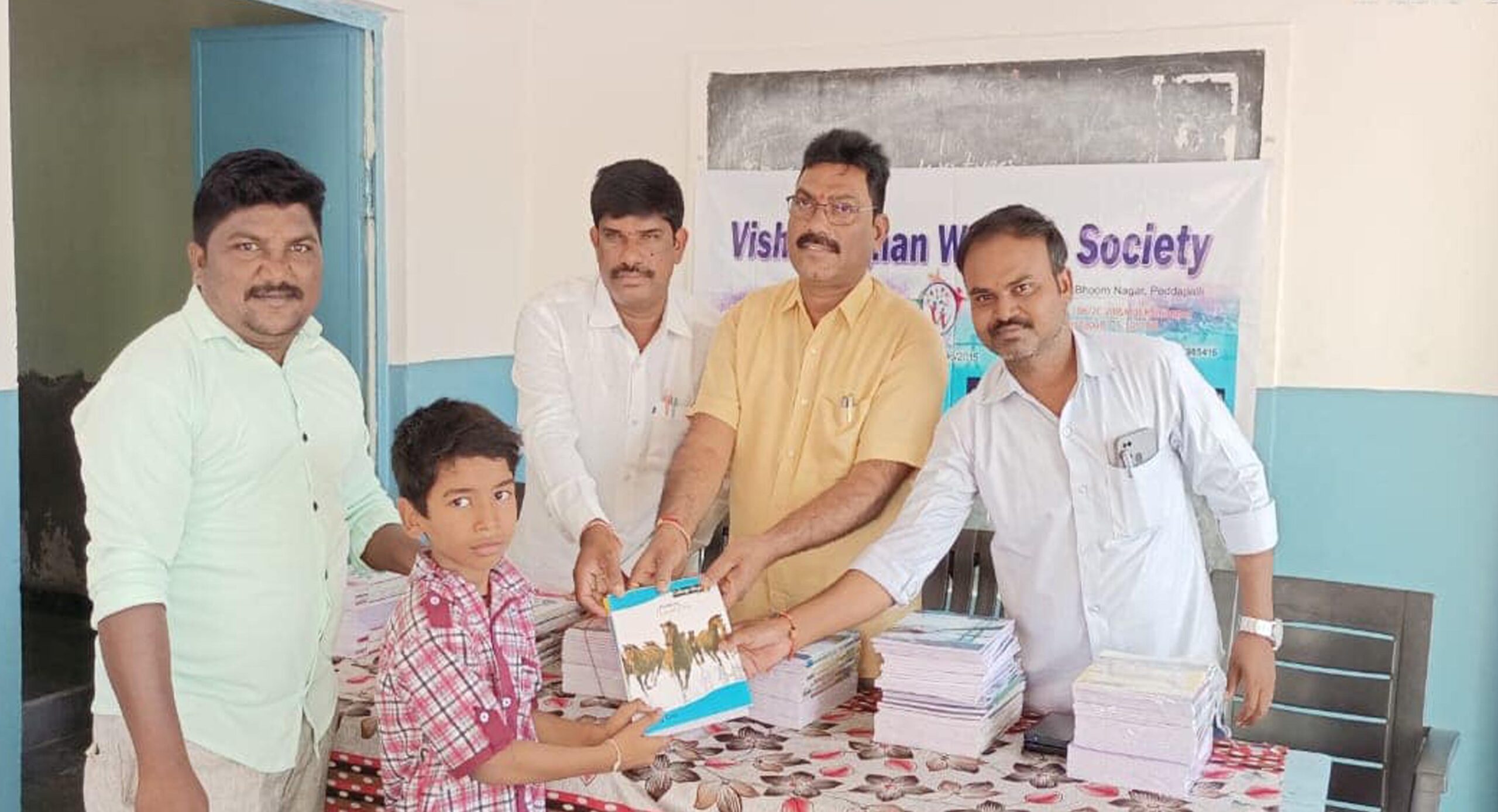 Books Donation TO primary school children  With Kamanpur TAHSILDAR